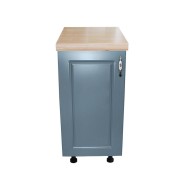 Corp inferior cu 1 Usa Zebra, Alb / MDF Albastru, si blat Artar 40 x 85 x 60 Corp inferior cu 1 Usa Zebra, Alb / MDF Albastru, si blat Artar 40 x 85 x 60